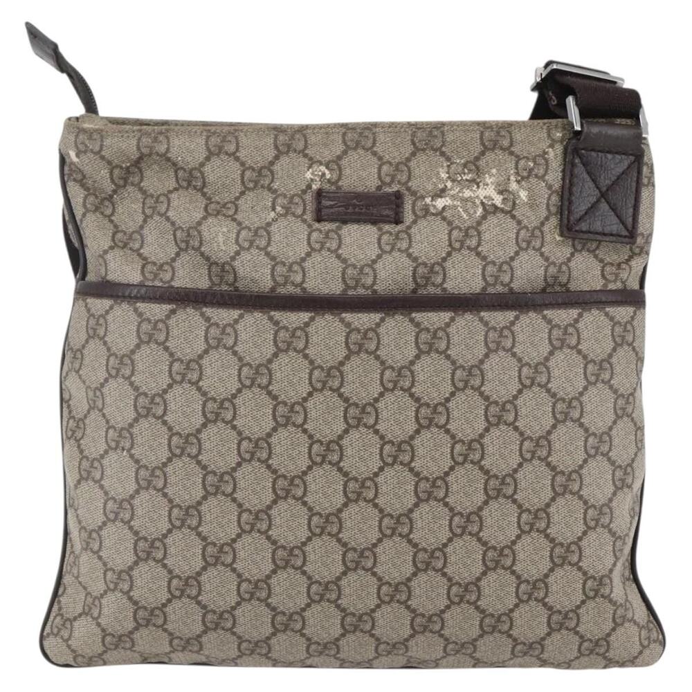 Gucci GG Supreme Shoulder Bag Beige